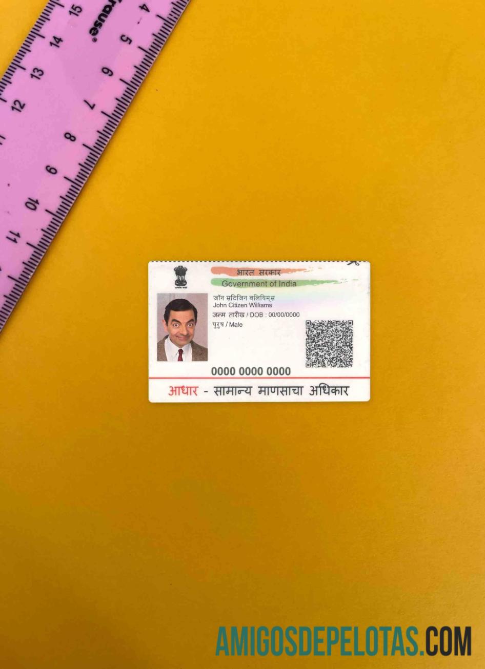 India ID olhar de foto frente modelo